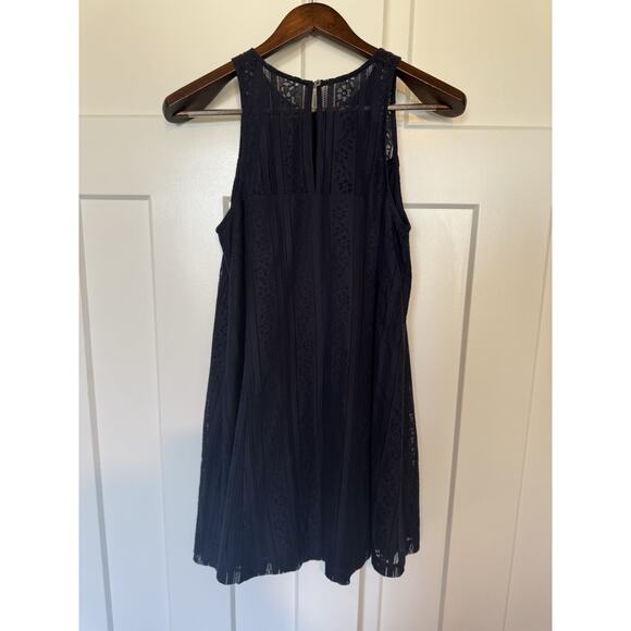 Abercrombie & Fitch Lace Dress Navy Small - Picture 4 of 9